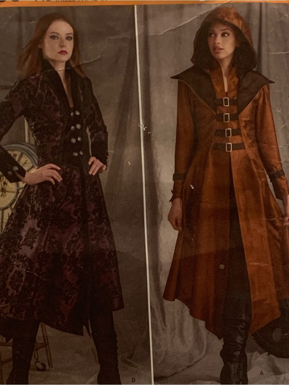 Sz 14-22 Simplicity 8769 Hooded Victorian Steampunk Costume Coat Sewing Pattern